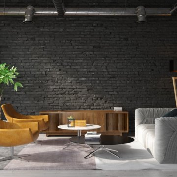 nicely setup living room